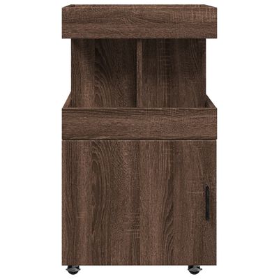 vidaXL Bar Cart Brown Oak 50x41x89 cm Engineered Wood