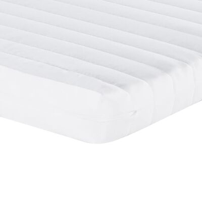 vidaXL Foam Mattresses 2 pcs White 100x200 cm 7-Zone Hardness 20 ILD