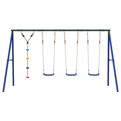 vidaXL Outdoor Swing Set with Swings and Disc Swing