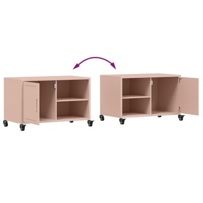 vidaXL TV Cabinet Pink 68x39x43.5 cm Steel