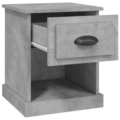 vidaXL Bedside Cabinets 2 pcs Concrete Grey 39x39x47.5 cm Engineered Wood