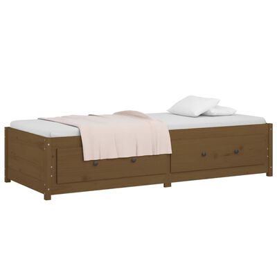 vidaXL Day Bed without Mattress Honey Brown 90x200 cm Solid Wood Pine