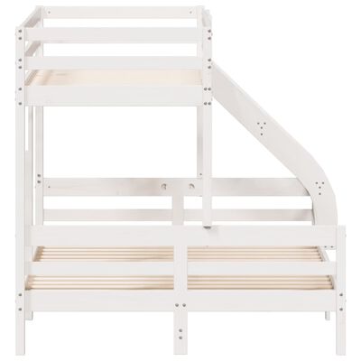 vidaXL Bunk Bed without Mattress 80x200/140x200 cm White Solid Wood