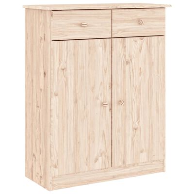 vidaXL Shoe Cabinet ALTA 77x35x96 cm Solid Wood Pine