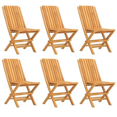 vidaXL 7 Piece Garden Dining Set Solid Wood Teak