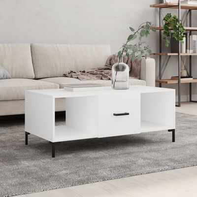 vidaXL Coffee Table White 102x50x40 cm Engineered Wood