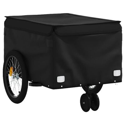 vidaXL Bike Trailer Black 30 kg Iron