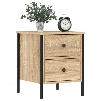 vidaXL Bedside Cabinets 2 pcs Sonoma Oak 40x42x50 cm Engineered Wood