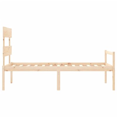 vidaXL Senior Bed without Mattress Single Solid Wood