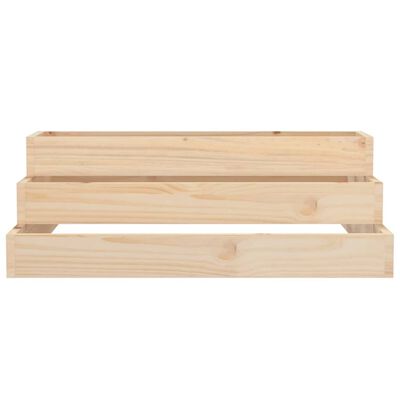 vidaXL Planter 80x80x27 cm Solid Wood Pine