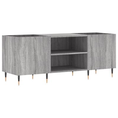 vidaXL Record Cabinet Grey Sonoma 121x38x48 cm Engineered Wood