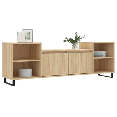 vidaXL TV Cabinet Sonoma Oak 160x35x55 cm Engineered Wood