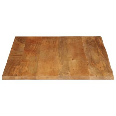 vidaXL Table Top Live Edge 90x80x3.8 cm Solid Wood Mango