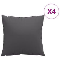 vidaXL Sofa Cushions 4 pcs Anthracite 40x40 cm Fabric