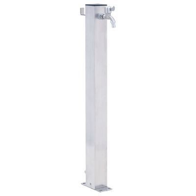 vidaXL Garden Water Column 100 cm Stainless Steel Square