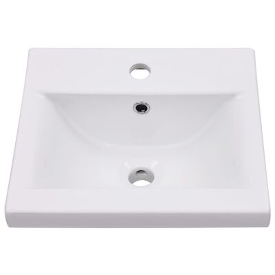 vidaXL Sink Cabinet with Built-in Basin White Engineered Wood