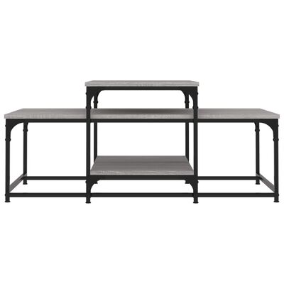 vidaXL Coffee Table Grey Sonoma 102x60x45 cm Engineered Wood