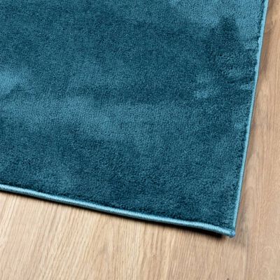 vidaXL Rug OVIEDO Short Pile Turquoise 160x160 cm