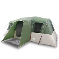 vidaXL Family Tent Tunnel 16-Person Green Waterproof
