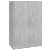 vidaXL Shoe Cabinet Concrete Grey 60x35x92 cm Engineered Wood