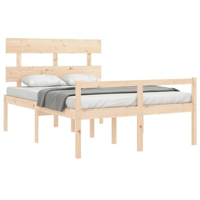 vidaXL Senior Bed without Mattress Double Solid Wood