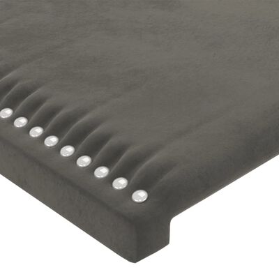 vidaXL Headboard Dark Grey 100x5x78/88 cm Velvet