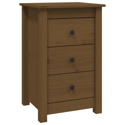 vidaXL Bedside Cabinets 2 pcs Honey Brown 40x35x61.5 cm Solid Wood Pine