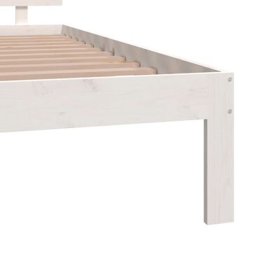 vidaXL Bed Frame without Mattress White 120x190 cm Small Double