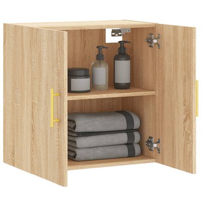 vidaXL Wall Cabinet Sonoma Oak 60x31x60 cm Engineered Wood