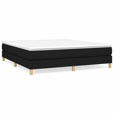 vidaXL Bed Frame without Mattress Black Super King Fabric (UK/IE/FI/NO only)