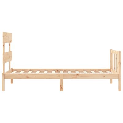 vidaXL Bed Frame without Mattress Single Solid Wood Pine