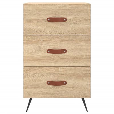 vidaXL Bedside Cabinet Sonoma Oak 40x40x66 cm Engineered Wood