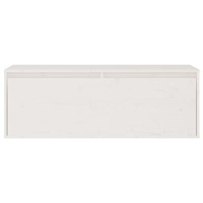 vidaXL TV Cabinets 2 pcs White Solid Wood Pine