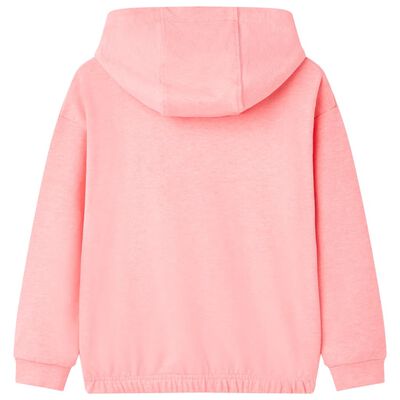 Kids' Hooded Sweatshirt Bright Pink 92