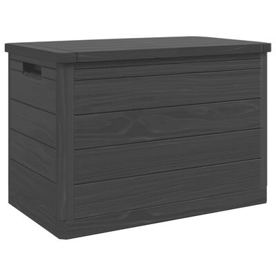 vidaXL Outdoor Cushion Box Anthracite 77.5x44.5x53 cm Polypropylene