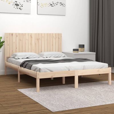 vidaXL Bed Frame without Mattress 180x200 cm Super King Solid Wood