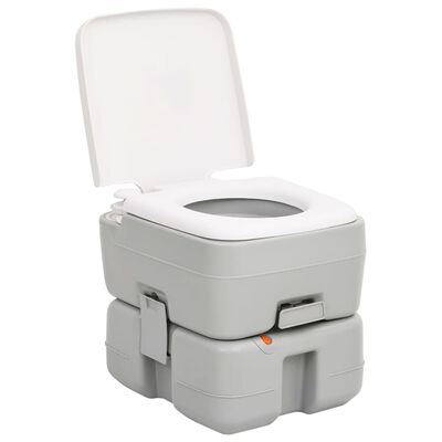 vidaXL Portable Camping Toilet and Water Tank Set