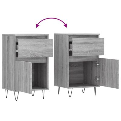 vidaXL Sideboard Grey Sonoma 40x35x70 cm Engineered Wood