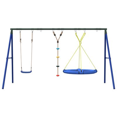 vidaXL Outdoor Swing Set with Swing, Disc Swing, Saucer Swing