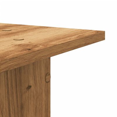 vidaXL Plant Stands 2 pcs Artisian Oak 30x30x95 cm Engineered Wood