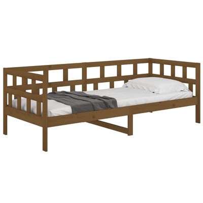 vidaXL Day Bed without Mattress Honey Brown Solid Wood Pine 80x200 cm