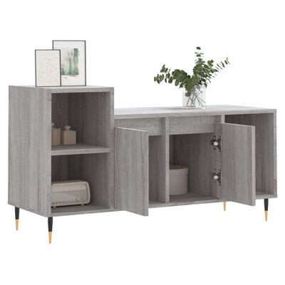 vidaXL TV Cabinet Grey Sonoma 100x35x55 cm Engineered Wood