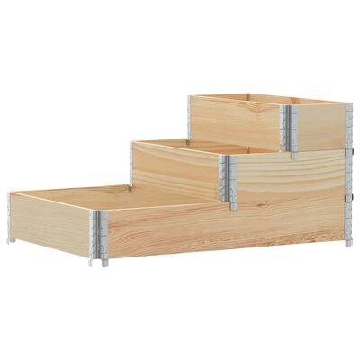 vidaXL 3-Tier Raised Bed 120x80 cm Solid Wood Pine