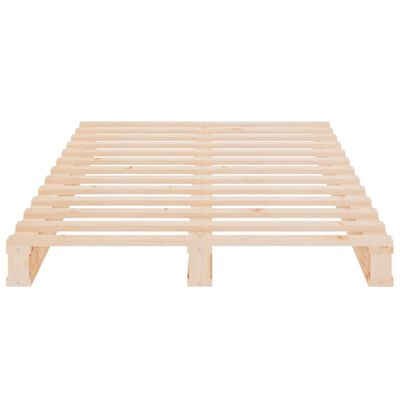 vidaXL Bed Frame 90x190 cm Single Solid Wood Pine