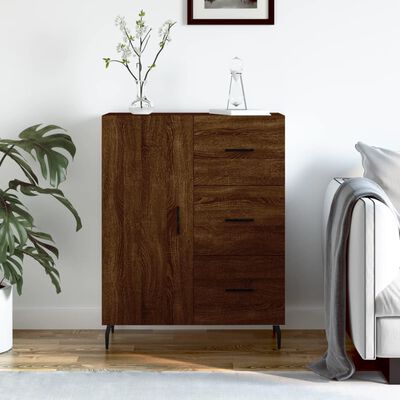 vidaXL Sideboard Brown Oak 69.5x34x90 cm Engineered Wood