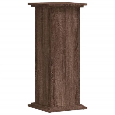 vidaXL Plant Stand Brown Oak 33x33x80 cm Engineered Wood