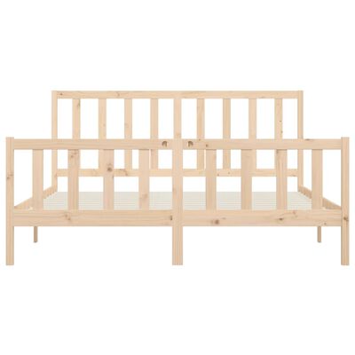 vidaXL Bed Frame without Mattress 200x200 cm Solid Wood