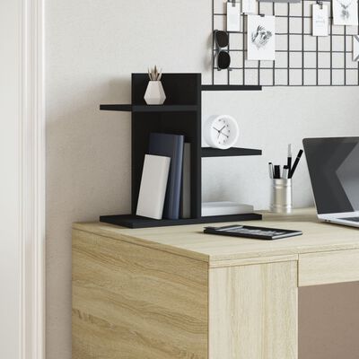 vidaXL Desk Organiser Black 42x21.5x42 cm Engineered wood