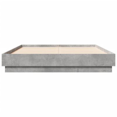 vidaXL Bed Frame without Mattress Concrete Grey 120x190 cm Small Double