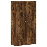 vidaXL File Cabinet Smoked Oak 60x32x115 cm Engineered Wood